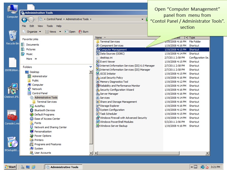 Creating index server catalog manually